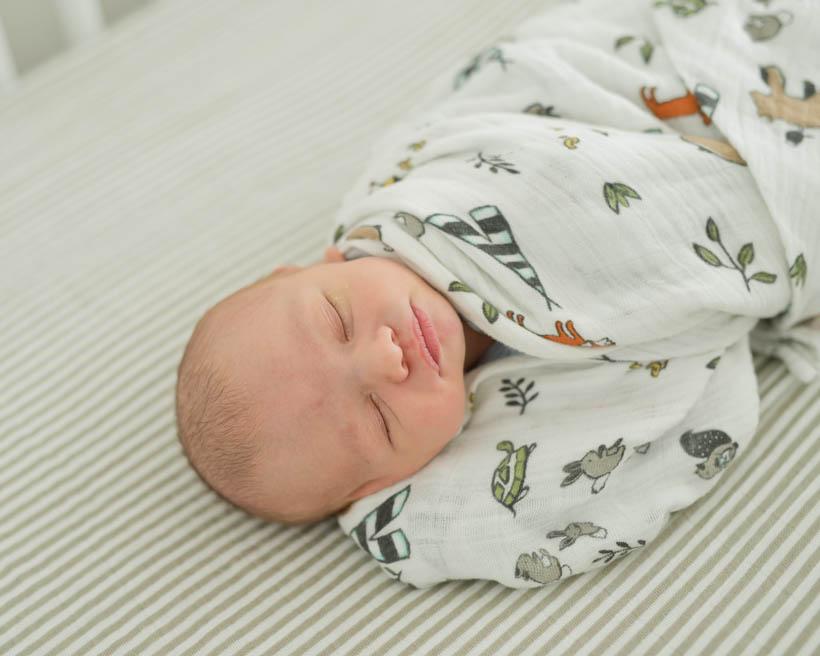 Forest Friends Cotton Muslin Swaddle