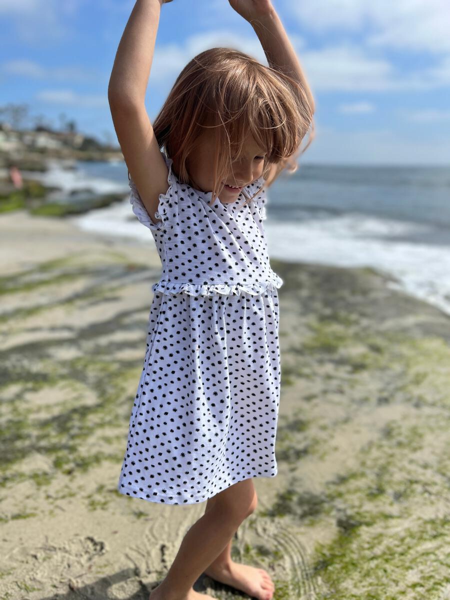 Gemma Dress - Black/White