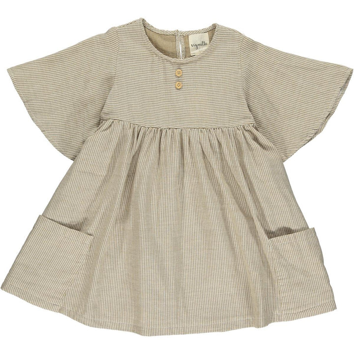 Korin - Mini Gold Stripe Dress