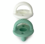 Mint + White Cables - Sweetie Soother Pacifier Set