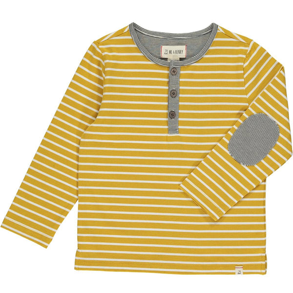 Mascot Henley - Mustard Stripe