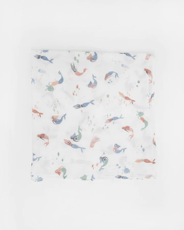 Mermaids Cotton Muslin Swaddle