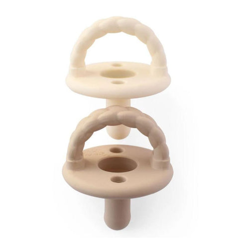 Toast + Buttercream Braids - Sweetie Soother Pacifier Set
