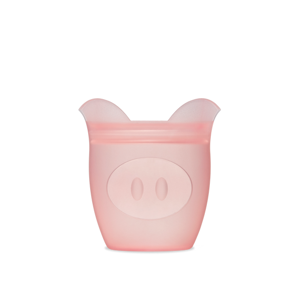 Pink Pig Zip Top Baby Snack Container