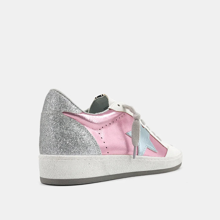 Paz Metallic Pink Mom Shoes