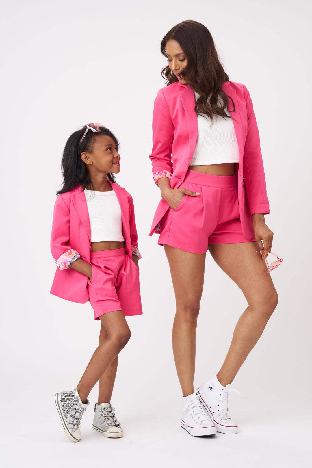 Hot Pink Dress Shorts - Girls