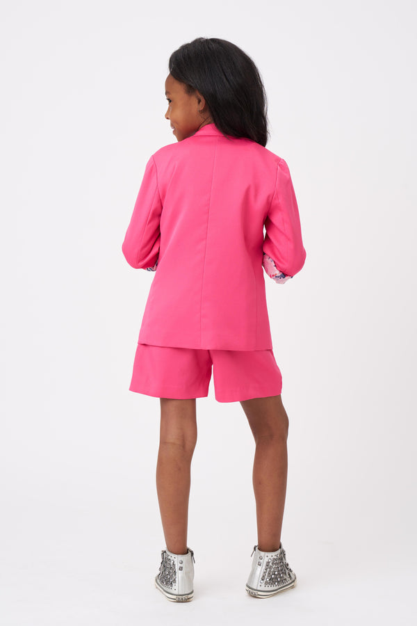 Hot Pink Dress Shorts - Girls
