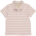 Flagstaff Dad Polo Pink/White Stripe