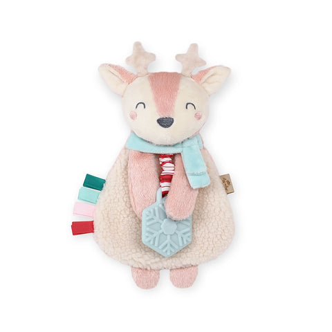 Pink Reindeer Itzy Lovey™ Plush + Teether Toy