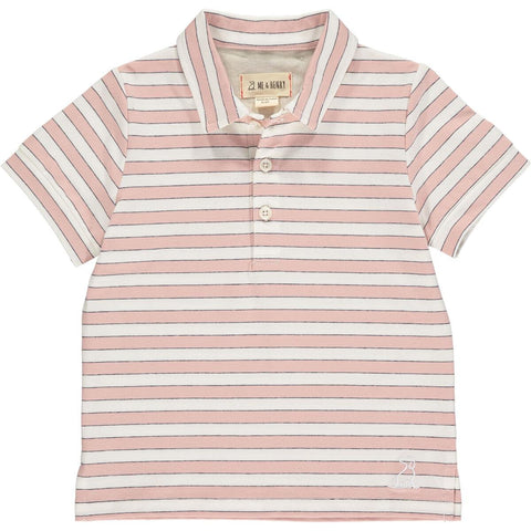 Flagstaff Mini Polo Pink/White Stripe