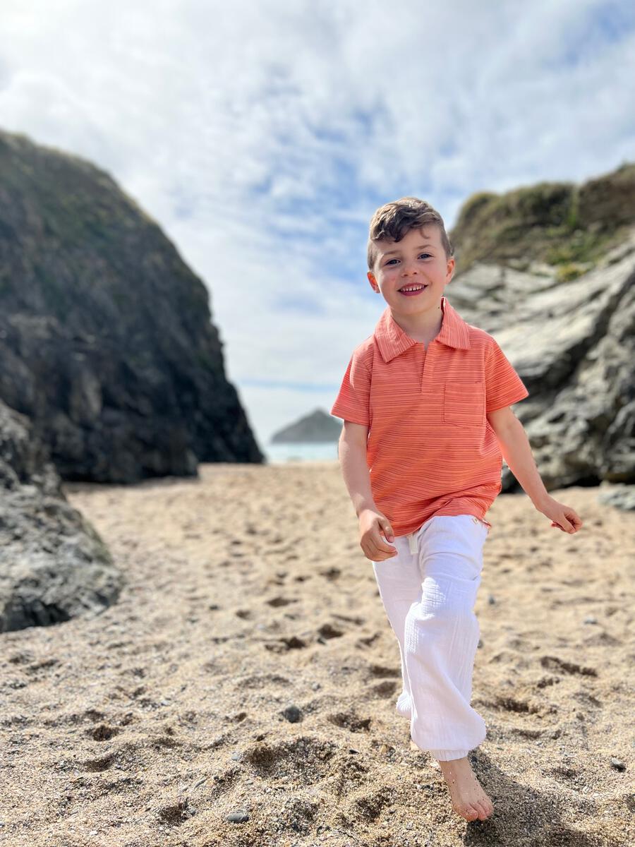 Admiral Polo - Orange/Coral