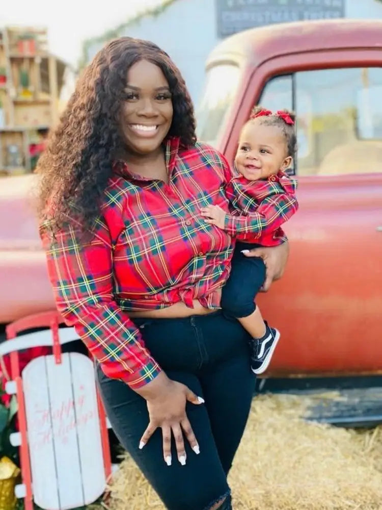 Mini Red Plaid Shirt