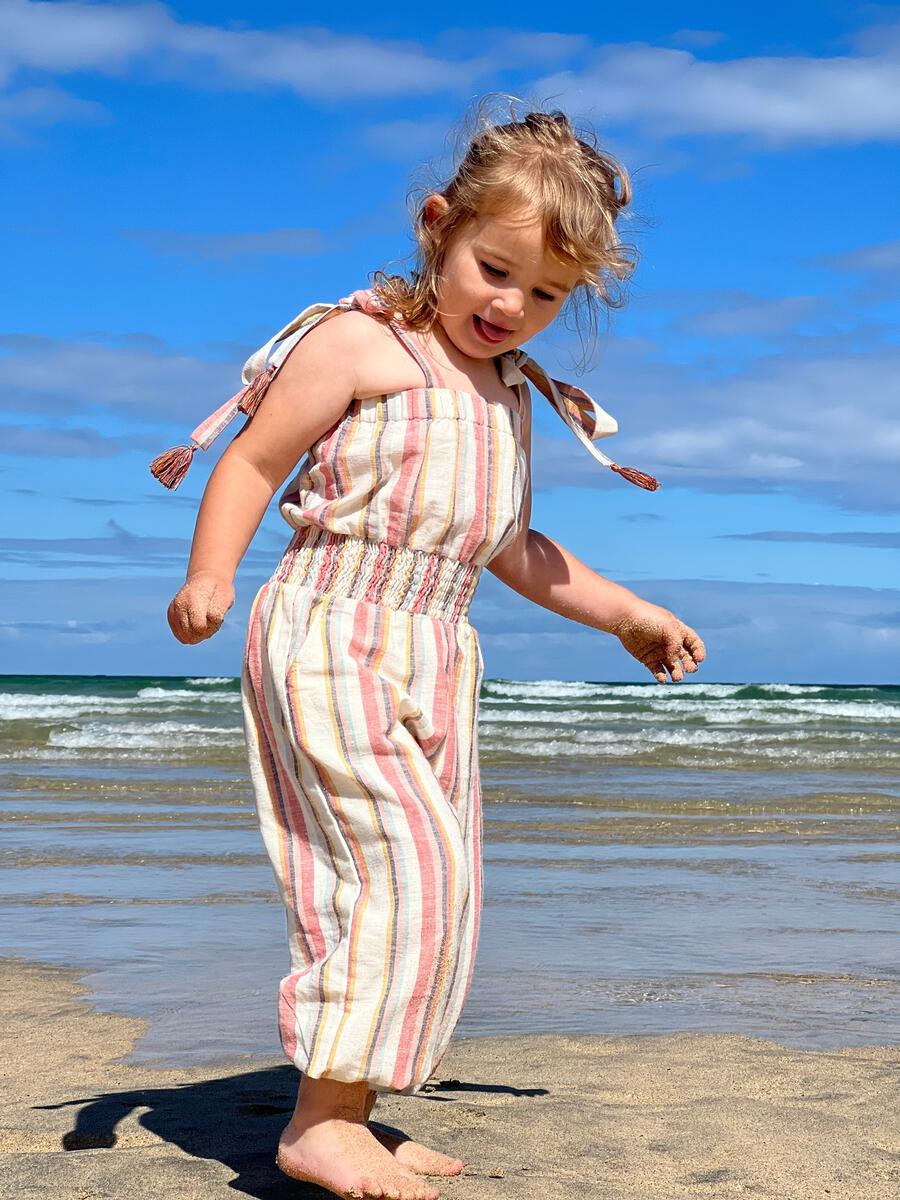 Tulum Multi Stripe - Mini Jumpsuit