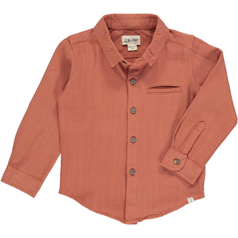 Atwood Woven Shirt Rust Gauze