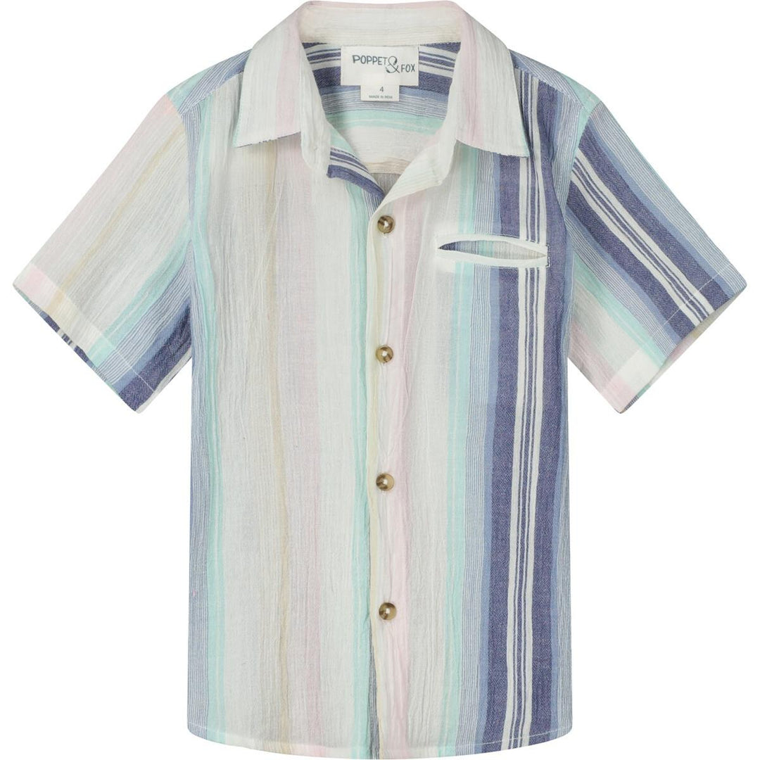 Mousehole Indigo Stripe - Mini Shirt