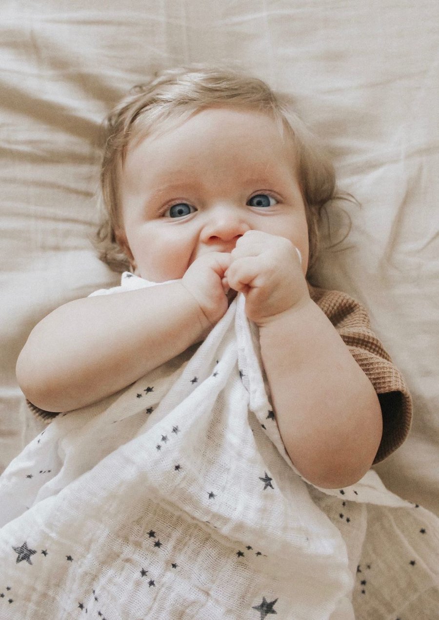 Shooting Stars Cotton Muslin Swaddle